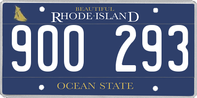 RI license plate 900293