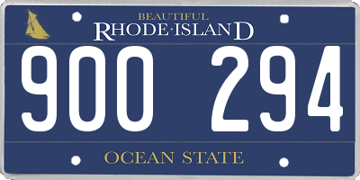 RI license plate 900294