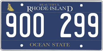 RI license plate 900299