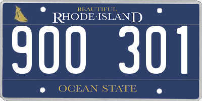 RI license plate 900301