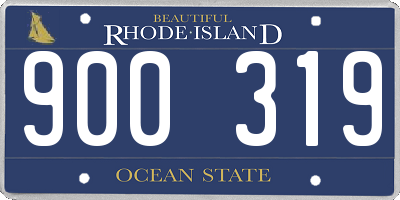 RI license plate 900319