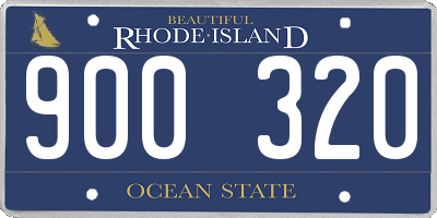 RI license plate 900320