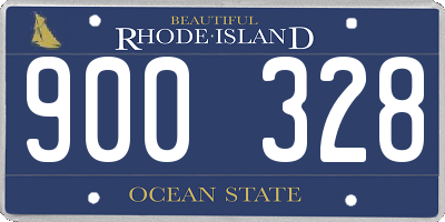 RI license plate 900328