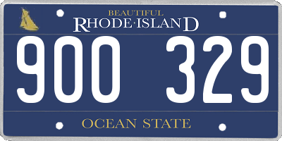 RI license plate 900329