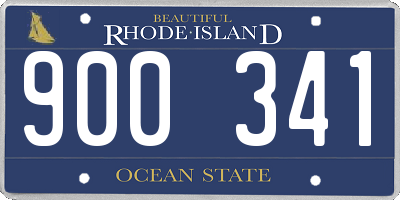 RI license plate 900341