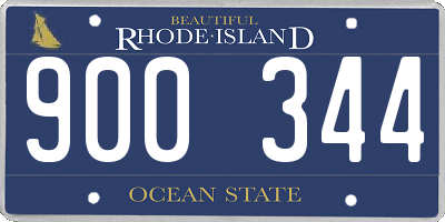 RI license plate 900344