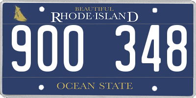 RI license plate 900348