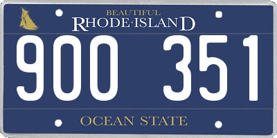 RI license plate 900351