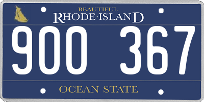 RI license plate 900367