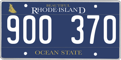 RI license plate 900370