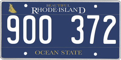 RI license plate 900372