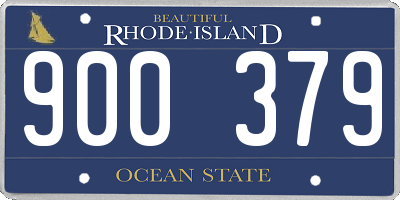 RI license plate 900379