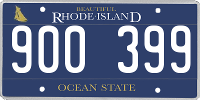 RI license plate 900399