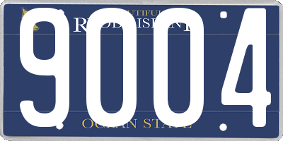 RI license plate 9004