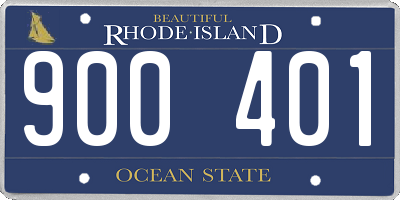 RI license plate 900401