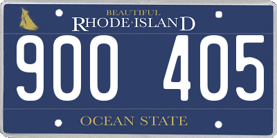 RI license plate 900405