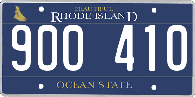 RI license plate 900410