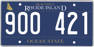 RI license plate 900421