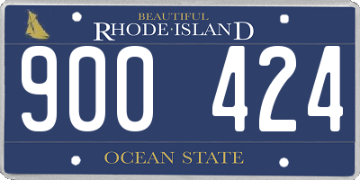 RI license plate 900424