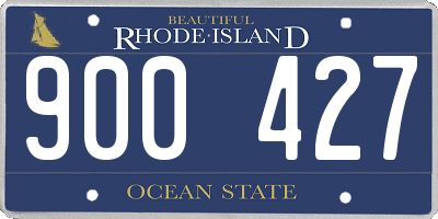 RI license plate 900427