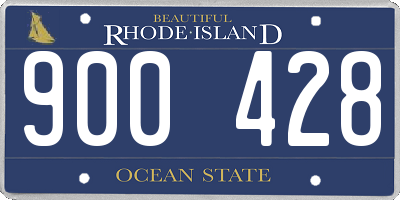 RI license plate 900428