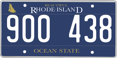 RI license plate 900438