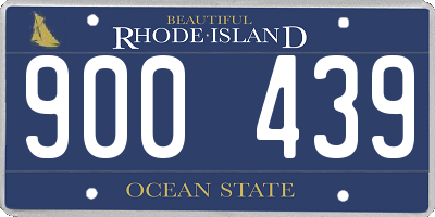 RI license plate 900439