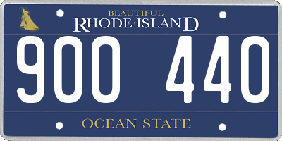 RI license plate 900440