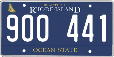 RI license plate 900441