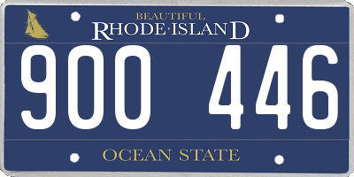 RI license plate 900446