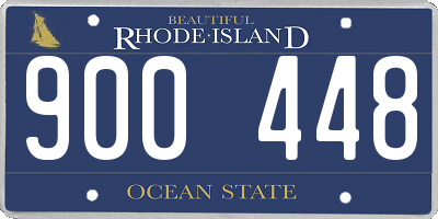 RI license plate 900448