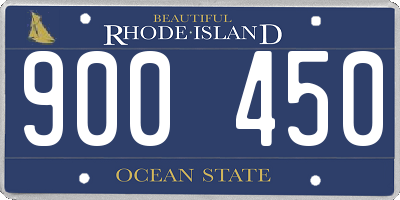 RI license plate 900450