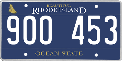 RI license plate 900453
