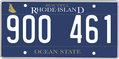 RI license plate 900461