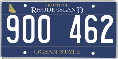 RI license plate 900462
