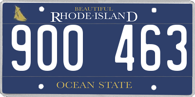 RI license plate 900463