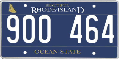 RI license plate 900464