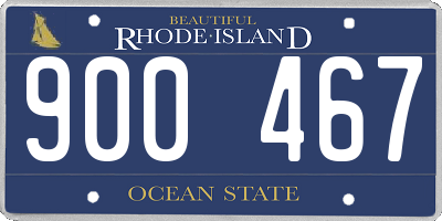 RI license plate 900467