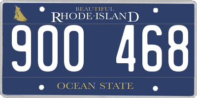 RI license plate 900468