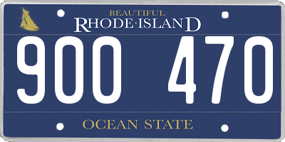 RI license plate 900470