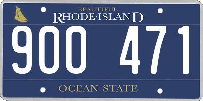RI license plate 900471