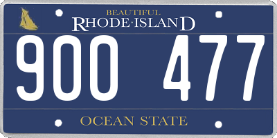 RI license plate 900477