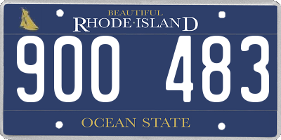 RI license plate 900483