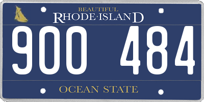 RI license plate 900484