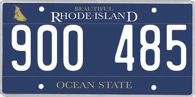 RI license plate 900485