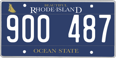 RI license plate 900487