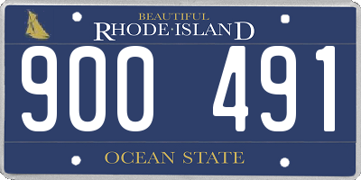 RI license plate 900491