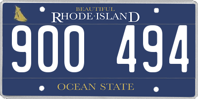 RI license plate 900494
