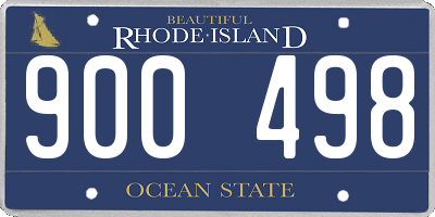 RI license plate 900498
