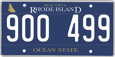 RI license plate 900499
